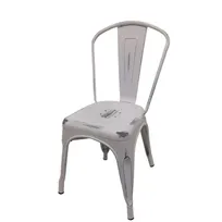 product of Oak Street OD-CM-0001-WHT Smokestack Stacking Dining Chair, Indoor/Outdoor