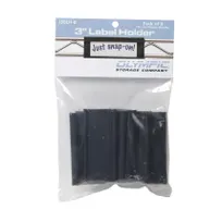 product of Olympic J3BLH-CTN Snap-On Point-of-Sale Label Holders, 3"W x 1-1/4"H, Black, Case of 12
