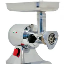 product of Omcan USA 11053 Countertop Electric Meat Grinder – 1-1/2 HP, #22 Hub, 5mm Plate, 90 RPM, Hopper & Pan, 110V