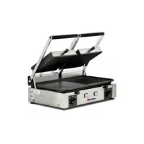 product of Omcan USA 11380 Double Sandwich Panini Grill w/ 19" x 10" Combination Plates, 220V