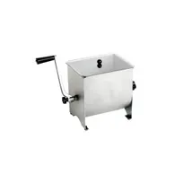 product of Omcan USA 13152 Manual Meat Mixer, 17 lb Capacity, Stainless Steel Stationary Tank, Removable Paddle, Made in Italy