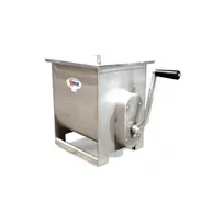 product of Omcan USA 44425 MM-44 Manual Meat Mixer, 44lb Capacity, Stainless Steel Tank, Removable Paddle, Hand-Crank