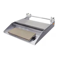 product of Omcan USA 14428 Roll Film Wrapping Machine, 6" x 15" Hot Plate with Teflon Cover, Aluminum/Steel, 110V