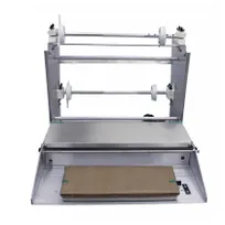 product of Omcan USA 14431 Triple Roll Countertop Film Wrapping Machine, 6"x15" Hot Plate, Non-Stick Teflon, 110V