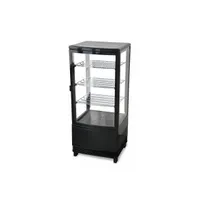 product of Omcan USA 25826 16" Self Service Countertop Refrigerated Display Case with Hinged Glass Door, 3 Shelves - 2.9 cu. ft. / 180 w