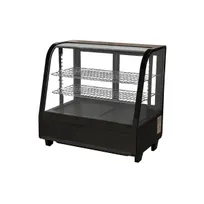 product of Omcan USA 27155 26" Full Service Countertop Refrigerated Display Case with Sliding Glass Door, 2 Shelves - 3.5 cu. ft. / 1/4 hp