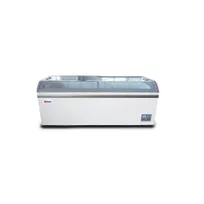 product of Omcan USA 37815 79" Curved Lid Ice Cream Display Freezer, 24.72 cu. ft.