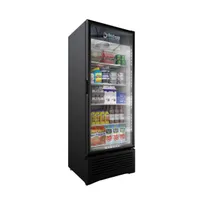 product of Omcan USA 41161 29" 1-Section Merchandiser Refrigerator w/ Glass Door, in Black 19.2 cu. ft.