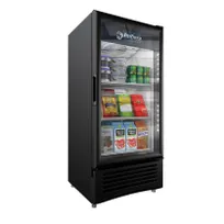 product of Omcan USA 41216 24" 1-Section Merchandiser Refrigerator w/ Glass Door, in Black, 8.9 cu. ft.