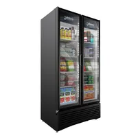 product of Omcan USA 41219 39" 2-Section Merchandiser Refrigerator w/ Glass Door, 26.7 cu. ft.