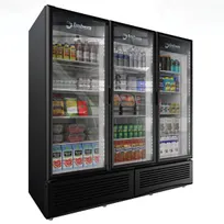 product of Omcan USA 41220 78" 3-Section Merchandiser Refrigerator w/ Glass Door, 71 cu. ft.