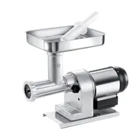 product of Omcan USA 41419 Countertop Electric Meat Grinder, #12 Hub, 0.6 HP, 440W, 100 RPM, 5mm Plate, Aluminum Body, 110V 60Hz