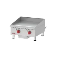 product of Omcan USA 43017 24" Countertop Thermostatic Gas Griddle, 3/4" Steel Plate, 60.000 BTU
