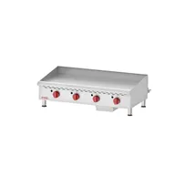 product of Omcan USA 43019 48" Countertop Thermostatic Gas Griddle, 3/4" Steel Plate, 120.000 BTU