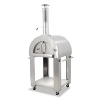 product of Omcan USA 43113 Wood / Coal / Gas Fired Pizza Oven w/ Brick Deck, Removable Door