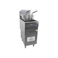 product of Omcan USA 43422 Full Pot Floor Model LP Gas Fryer, 35-40 lbs, 90.000 BTU