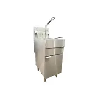 product of Omcan USA 43545 Full Pot Floor Model LP Gas Deep Fryer, 45-50 lbs Oil Capacity, 120.000 BTU