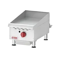 product of Omcan USA 43737 15" Countertop Manual Gas Griddle, 3/4" Steel Plate, 30.000 BTU