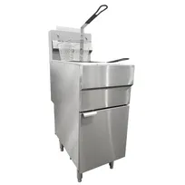 product of Omcan USA 44225 Full Pot Floor Model Natural Gas Fryer, 35-40 lbs, 90.000 BTU