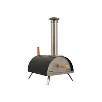 product of Omcan USA 44432 Wood / Coal / Gas Fired Pizza Oven w/ Black Cover, Steel Construction