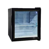 product of Omcan USA 44496 17" Refrigerator, 1.8 cu ft Black Swing Glass Door, Cooling 32-50°F, 80W 110V R600a