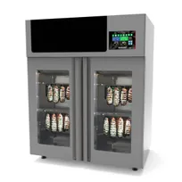 product of Omcan USA 44954 Stagionello Evo Meat Curing Cabinet, 43-1/3" W, 132 lb Capacity, Steel, Door, 2600W, Climatouch