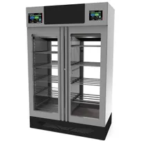 product of Omcan USA 45376 Stagionello+Maturmeat Combo 220+220lb Meat Curing & Dry Aging Cabinet, 58" W, 3.7kW 220VGuide Glass Door