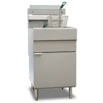 product of Omcan USA 46021 Full Pot Floor Model Natural Gas Fryer, 70 lbs Oil Capacity, 150.000 BTU