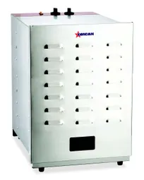 product of Omcan USA 47042 Single Zone Food Dehydrator, 16 Removable Racks, 16x14.3 Shelf, 1000W, 120V, Stainless Steel