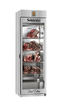 product of Omcan USA 47117 23 5/8" Glass Door Meat Preservation and Dry Aging Cabinet 176 lb. Capacity - 115V, 510W