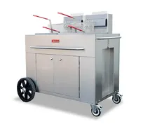 product of Omcan USA 47355 (47355) Outdoor Portable Fryer Double Tank Propane, Fryer
