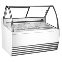 product of Omcan USA 47498 (FR-CN-0010W) 55" Gelato Dipping Cabinet w/ Curved Sneeze Guard