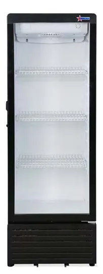 product of Omcan USA 47586 1-Section Merchandiser Refrigerator w/ Glass Door, in Black, 7.7 cu. ft.