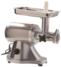 product of Omcan USA 47735 - Electric Meat Grinder, 1.16 HP, #12 Hub, Aluminum Body, Stainless Tray, 110-120V 60Hz, Bench