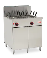 product of Omcan USA 48000 22 Gallon Gas Pasta Cooker, Double Tank, 140.000 BTU