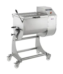 product of Omcan USA 48056 Meat Mixer, 176 lb Capacity, Stainless Steel, Electric, Tilting Tank, 1.5 HP, 1100W, 220V