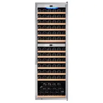 product of Omcan USA 48526 - Dual Wine Cooler 24"-35" W, 96-149, 41-68°F (5-20°C), Stainless Door, R600a, 161W