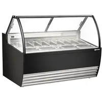 product of Omcan USA 49008 (FR-CN-00013B) 69" Gelato Dipping Cabinet w/ Curved Sneeze Guard