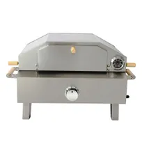 product of Omcan USA 49112 28" Single Deck Gas Countertop Pizza Oven w/ Foldable Legs, Propane Gas