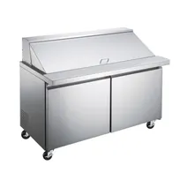 product of Omcan USA 50050 47" Two Section Mega Top Sandwich / Salad Prep Table w/ 2 Doors, 18 Pans