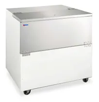 product of Omcan USA 50101 34" Single Sided Milk Cooler, Cold Wall, 8 Crates Capacity