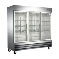 product of Omcan USA 51028 80" 3-Section Merchandiser Refrigerator w/ Glass Door, 72 cu. ft.
