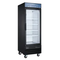 product of Omcan USA 51030 31" Glass Door Freezer, 23 cu ft, Black Steel, Bottom‑Mount R290, 4 Shelves, 110V