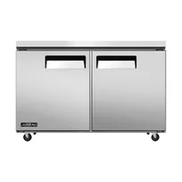 product of Omcan USA 58014 48" 2-Door Undercounter Refrigerator, Stainless Steel, 6.7 cu. ft.