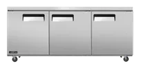 product of Omcan USA 58019 72" 3-Door Undercounter Freezer, Stainless Steel, 11 cu. ft.