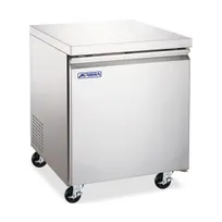 product of Omcan USA 59054 27" 1-Section Undercounter Refrigerator, 6.3 cu. ft., Stainless Steel, Solid Door