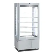 product of Oscartek VISION V8314 H76 - 34" Single Door Bakery Display, Silver Steel, Tempered Glass, 208-220V