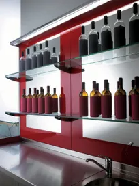 product of Oscartek WALL SHELVING DISPLAY WS2 1500 CE Glass Wall Mounted Shelf Display - 59" Length