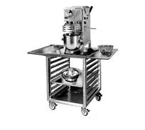 product of FWE OTR-17-MSWT Equipment Stand with Wing Table, Mobile, 25-1/2"W, (17) Slides