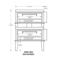 product of Peerless CE51/41BESC 56" Electric Bake & Roast Oven, Double Deck